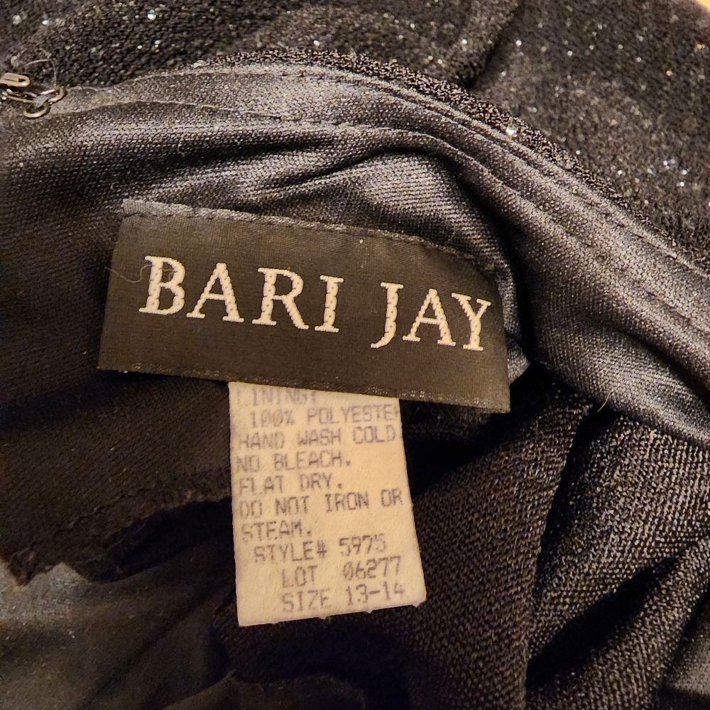 Little black dress halter dress size 13-14 by Bari Jay vintage dress classic - Picture 7 of 15